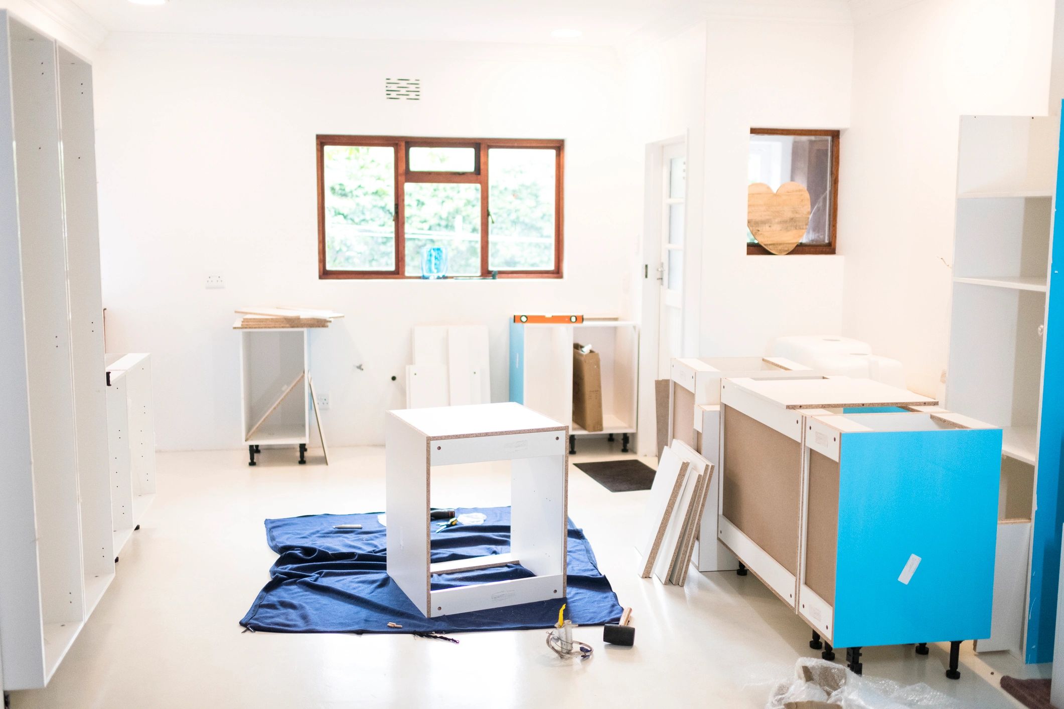 Kitchen renovation in progress